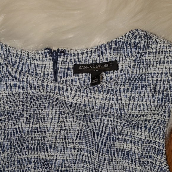 Banana Republic Navy And White Sleeveless Dress - Picture 2 of 10